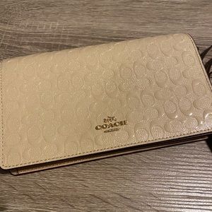 Coach wallet with strap